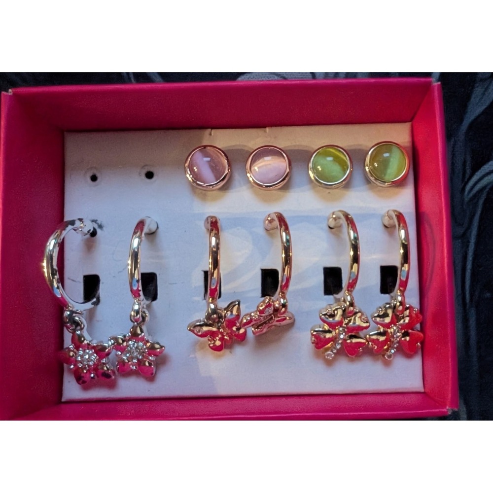 Vintage Avon Earrings Set With Gold Tone And Silver‎ Tones - Missing One Set